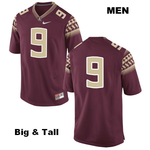 Men's NCAA Nike Florida State Seminoles #9 Josh Sweat College Big & Tall No Name Red Stitched Authentic Football Jersey HOF6469RZ